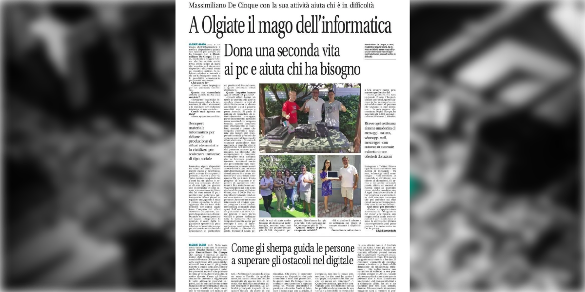 A Olgiate Olona il mago dell’informatica